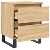 vidaXL Tables de chevet 2 pcs ch&ecirc;ne sonoma 40x35x50 cm bois ing&eacute;nierie