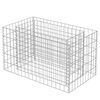 vidaXL Lit sur&eacute;lev&eacute; &agrave; gabion Acier galvanis&eacute; 90x50x50 cm