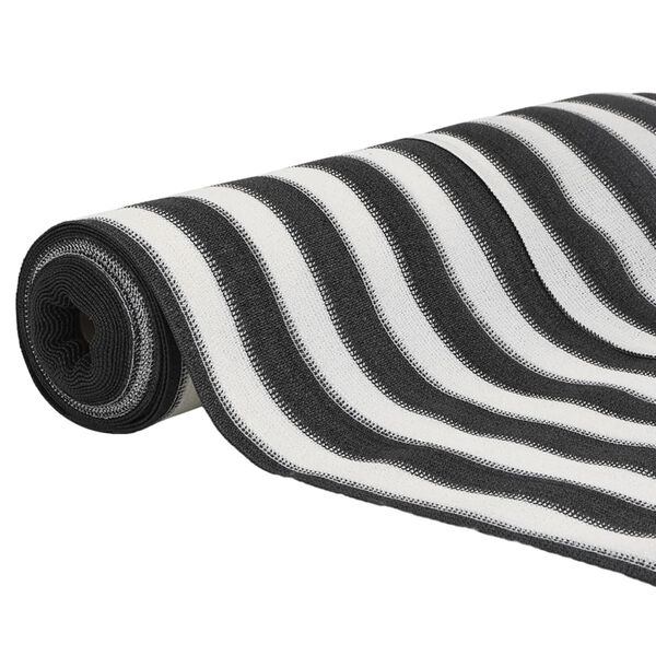 vidaXL Filet brise-vue anthracite et blanc 1,5x50 m PEHD 195 g/m&sup2;