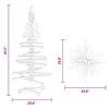 vidaXL Arbre de No&euml;l en bois pour d&eacute;coration 120 cm bois massif de pin