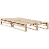vidaXL Lit biblioth&egrave;que sans matelas 90x190 cm bois massif