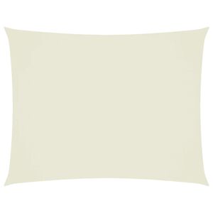 vidaXL Voile d'ombrage tissu oxford rectangulaire 3x6 m cr&egrave;me