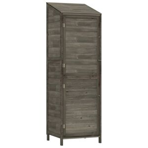 vidaXL Remise de jardin Anthracite 55x52x174,5 cm Bois de sapin solide