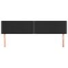 vidaXL T&ecirc;tes de lit 2 pcs Noir 90x5x78/88 cm Similicuir