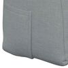 vidaXL Coussin de Dos Gris clair 120 x 24 x 50 cm tissu