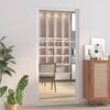 vidaXL Porte int&eacute;rieure 93x201,5 cm Blanc Verre ESG et aluminium