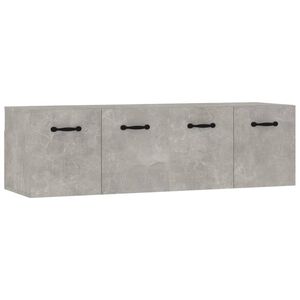 vidaXL Armoires murales 2pcs Gris b&eacute;ton 80x35x36,5cm Bois d'ing&eacute;nierie
