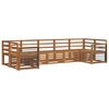 vidaXL Ensembles de canap&eacute;s 7 pcs Naturel Bois d'Acacia Massif