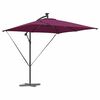 vidaXL Parasol banane à mât déporté Rouge bordeaux 249 x 249 x 250 cm