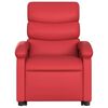 vidaXL Fauteuil inclinable &eacute;lectrique rouge similicuir