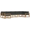 vidaXL Ensemble de canap&eacute;s d'ext&eacute;rieur 7 pc Blanc et anthracite