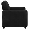 vidaXL Fauteuil noir 100x77x82 cm velours