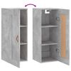 vidaXL Armoire murale gris b&eacute;ton 34,5x34x90 cm bois d'ing&eacute;nierie