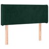 vidaXL T&ecirc;te de lit &agrave; LED Vert fonc&eacute; 103x16x78/88 cm Velours