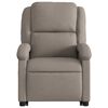 vidaXL Fauteuil inclinable électrique taupe tissu