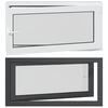 vidaXL Fen&ecirc;tre de sous-sol RISOR 120 x 60 cm PVC et verre Anthracite