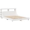 vidaXL Cadre de lit sans matelas blanc 150x200 cm bois de pin massif