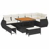 vidaXL Ensemble de canap&eacute; de jardin 9 pc 9-Nombre de places