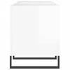 vidaXL Armoire à disques blanc brillant 121x38x48 cm bois d'ingénierie