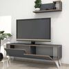 Homemania Meuble TV Nicol 120x31x42 cm Anthracite