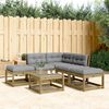 vidaXL Salon de jardin 5 pcs avec coussins bois de pin impr&eacute;gn&eacute;