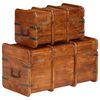vidaXL Coffre de rangement 2 pcs Bois d'acacia solide et finition miel