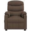vidaXL Fauteuil de massage Marron Tissu