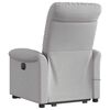 vidaXL Fauteuil inclinable de massage électrique gris nuage tissu