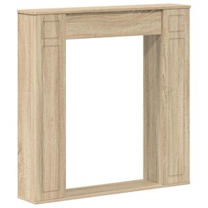 vidaXL Cadre de chemin&eacute;e Ch&ecirc;ne Sonoma 100 x 20 x 100 cm