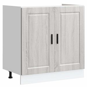 vidaXL Meuble bas pour &eacute;vier Porto sonoma gris bois ing&eacute;nierie