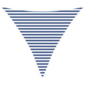 vidaXL Voile d'ombre Bleu et Blanc 3,6 x 3,6 x 3,6 m