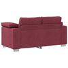 vidaXL Ensemble de Canapés 2 pcs Rouge bordeaux 219 x 77 x 82 cm tissu