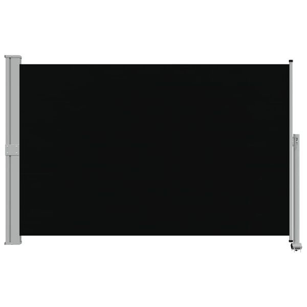vidaXL Auvent latéral rétractable de patio 160 x 300 cm Noir
