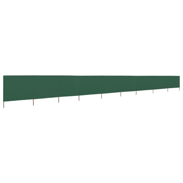 vidaXL Paravent 9 panneaux Tissu 1200 x 80 cm Vert
