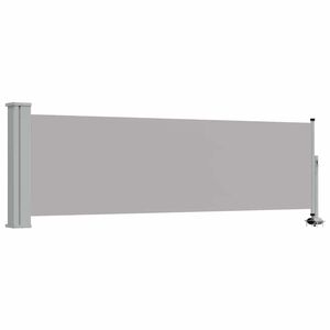 vidaXL Auvent lat&eacute;ral r&eacute;tractable de patio 80x300 cm Gris