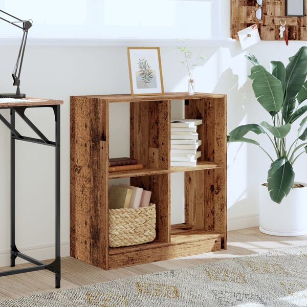 vidaXL Bibliothèque vieux bois 68,5x32x75 cm bois d'ingénierie