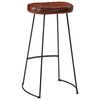 vidaXL Ensemble de bar 7 pcs bois de manguier brut massif et m&eacute;tal