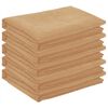 vidaXL Tissu de Table 5 pc Carr&eacute; Beige 110 x 110 cm