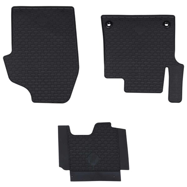 vidaXL Tapis de voiture 3 pcs Noir TPE