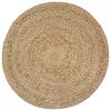 vidaXL Pouf fait &agrave; la main Gris fonc&eacute; 40 x 45 cm Jute