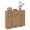 vidaXL Buffet ch&ecirc;ne artisanal 91x28x75 cm bois d'ing&eacute;nierie