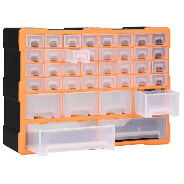 vidaXL Organisateur multi-tiroirs avec 38 tiroirs 52x16x37,5 cm