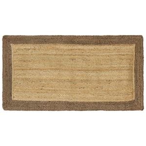 vidaXL Tapis de surface Gris 60 x 110 cm Jute