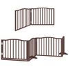 vidaXL Barri&egrave;re pour chien porte pliable 12 panneaux bois de peuplier