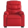vidaXL Fauteuil inclinable de massage Rouge Similicuir