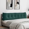 vidaXL Coussin de Dos Vert fonc&eacute; 180 x 24 x 50 cm tissu