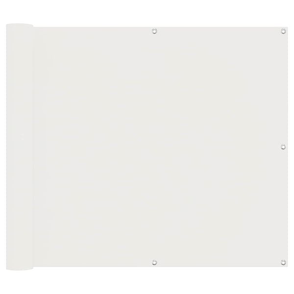 vidaXL &Eacute;cran de balcon Blanc 100 x 200 cm Tissu Oxford