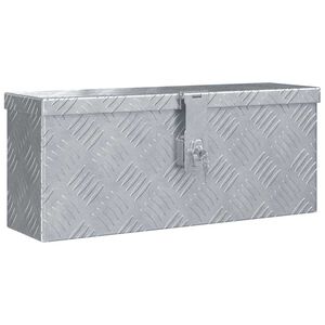vidaXL Bo&icirc;te en aluminium 48,5 x 14 x 20 cm Argent&eacute;