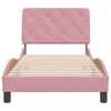 vidaXL Cadre de lit sans matelas rose 80x200 cm velours
