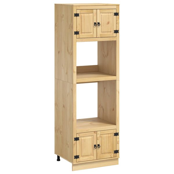 vidaXL Armoire avec &eacute;tag&egrave;re Miel 66 x 58 x 207 cm Pin massif